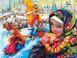 Книжная выставка «Масленица хороша – широка ее душа»