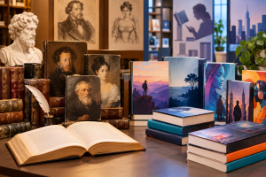 Книжная выставка «От классики до современности: литературоведение в книгах»